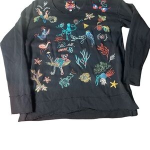 Johnny Was Zoe Embroidered Sweatshirt